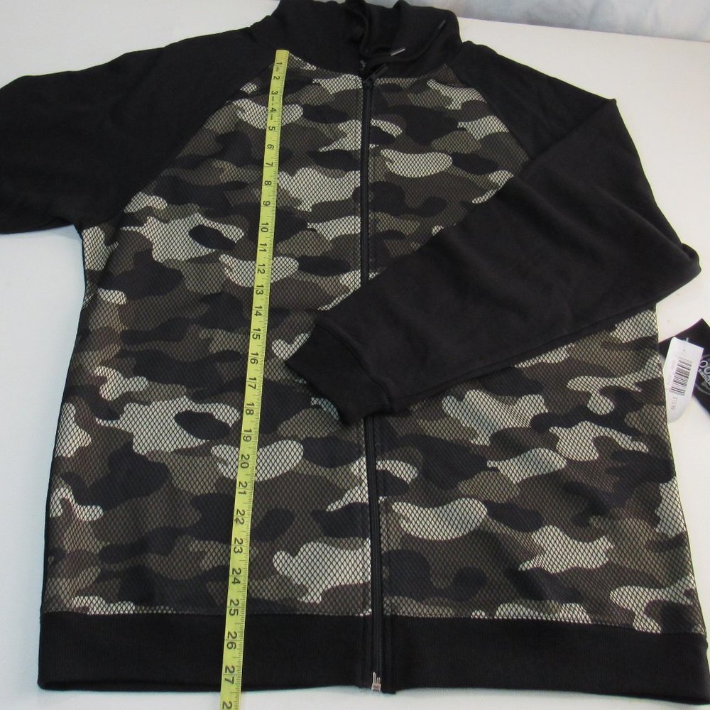 Brooklyn Standard Men’s Camouflage Gray/Black Full Zip Hoodie Jacket Size XL - Picture 8 of 10